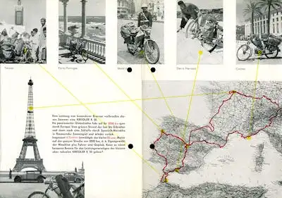 Kreidler Reise Prospekt 1953