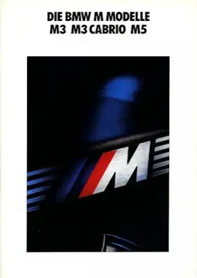 BMW M3 M3 Cabrio M5 Prospekt 1991