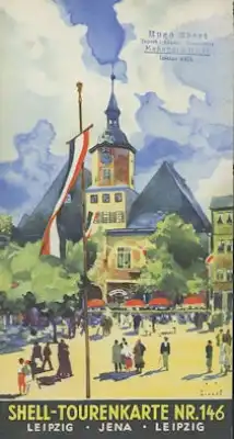 Shell Tourenkarte 146 1930er Jahre