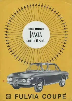 Lancia Fulvia Coupé Prospekt 3.1965