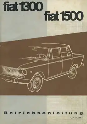 Fiat 1300 / 1500 Bedienungsanleitung 1962