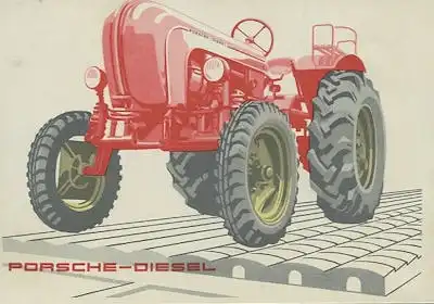Porsche Diesel Schlepper Ansichtskarte 9.1956