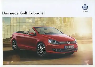 VW Golf 6 Cabriolet Prospekt 10.2011