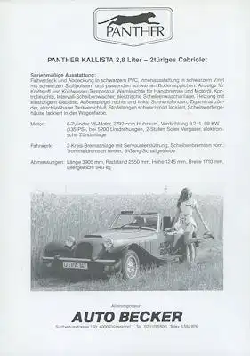 Panther Kallista Prospekt 1983-1990