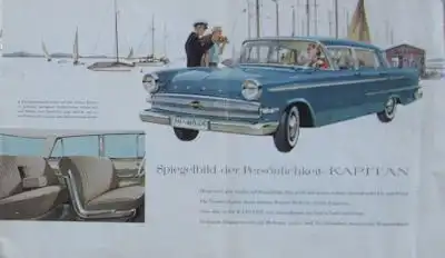 Opel Kapitän + L Prospekt 8.1959