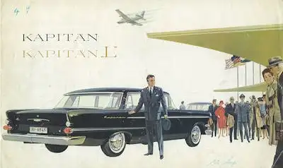 Opel Kapitän + L Prospekt 8.1959