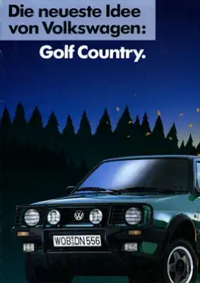 VW Golf 2 Country Prospekt 3.1990