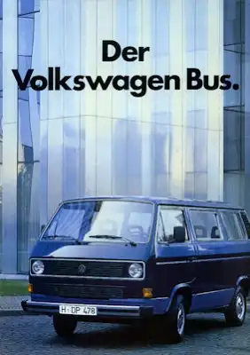 VW T 3 Bus Prospekt 1.1985
