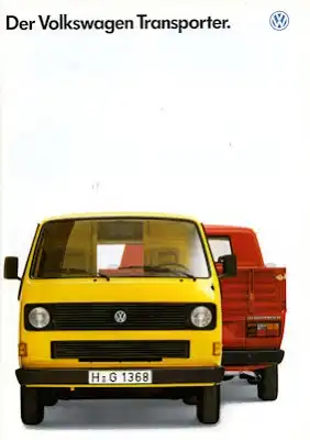 VW T 3 Transporter Prospekt 1988