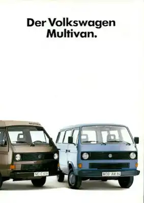 VW T 3 Multivan Prospekt 9.1985
