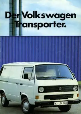 VW T 3 Transporter Prospekt 1.1984