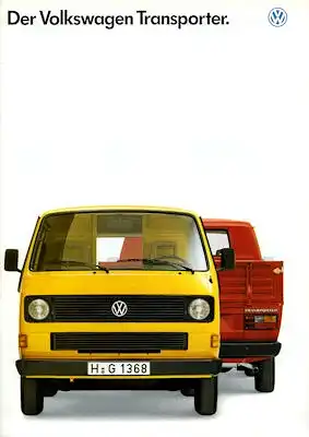 VW T 3 Transporter Prospekt 7.1988