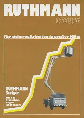 VW T 2 / Ruthmann Steiger Prospekt 10.1972