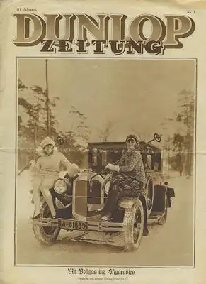 Dunlop Zeitung 1928 Heft 1