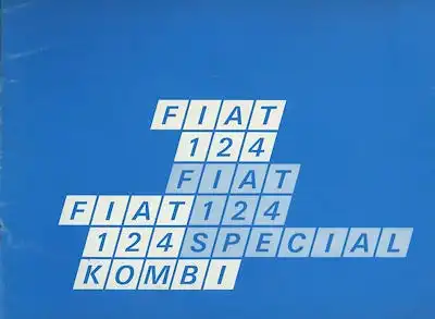 Fiat 124 / 124 Special Prospekt 12.1969