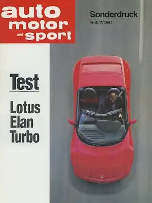 Lotus Elan Turbo Test 1991