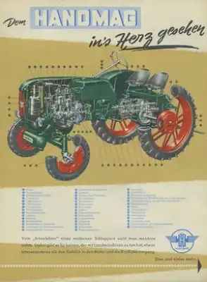 Hanomag Schlepper Programm 1950er Jahre