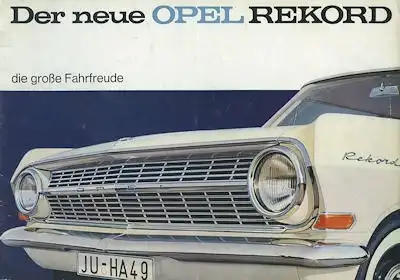 Opel Rekord A Prospekt 1963