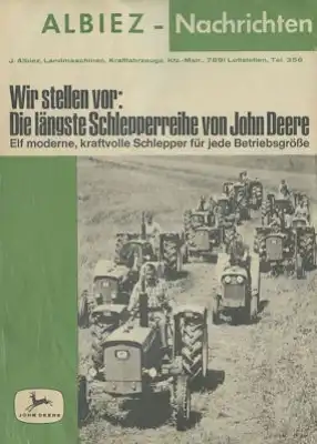 John Deere Programm 1960er Jahre