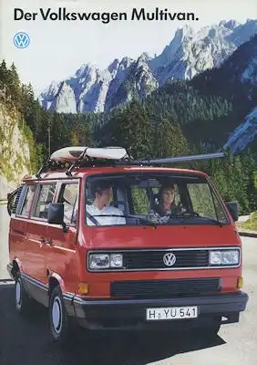 VW T 3 Multivan Prospekt 1.1990