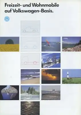 VW Freizeit und Wohnmobile Prospekt 9.1987