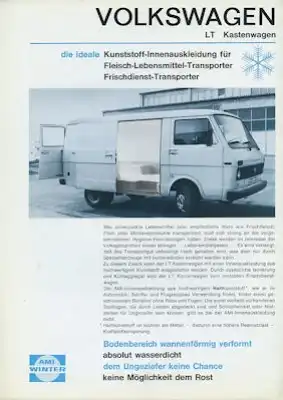 VW T 3 / LT Fleisch-Transporter Prospekt 3.1981