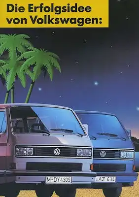VW T 3 Blue Star / White Star Prospekt 1.1990