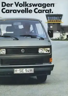 VW T 3 Caravelle Carat Prospekt 8.1986