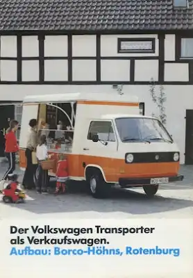 VW T 3 Verkaufswagen-Transporter Prospekt 8.1981