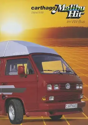 VW T 3 Carthago Prospekt 9.1989