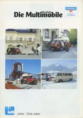 VW T 3 Westfalia Multimobile Prospekt ca. 1983