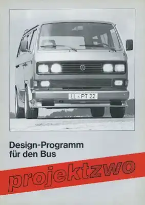VW T 3 Projektzwo Prospekt 1987