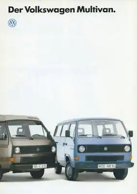 VW T 3 Multivan Prospekt 12.1985