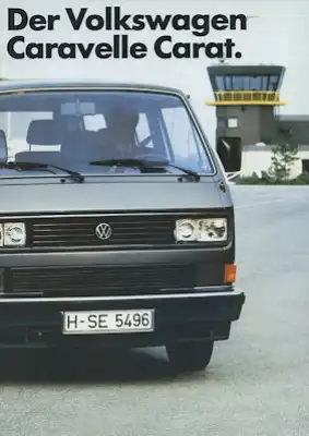 VW T 3 Caravelle Carat Prospekt 7.1987