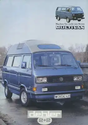 VW T 3 Dehler 2+2 Prospekt ca. 1986