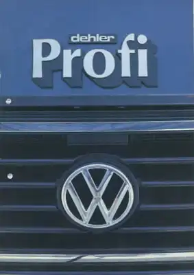 VW T 3 Dehler Profi Prospekt ca. 1986