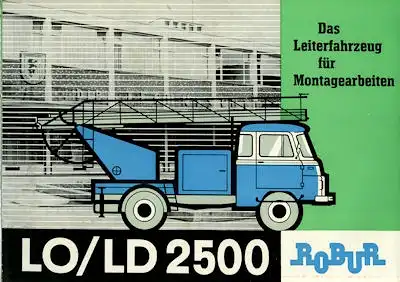 Robur LO LD 2500 Leiterfahrzeug Prospekt 1966