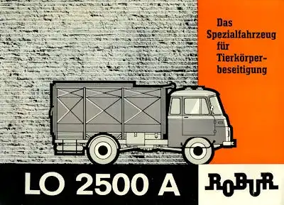 Robur LO LD 2500 Spez.-Fahrzeug Prospekt 1967