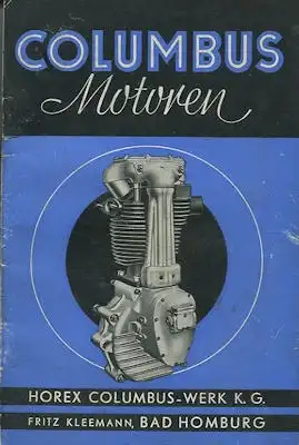 Horex Motoren-Programm 1938