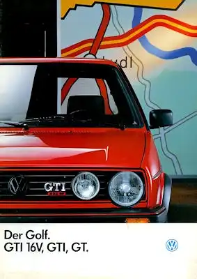 VW Golf 2 GTI Prospekt 1.1989