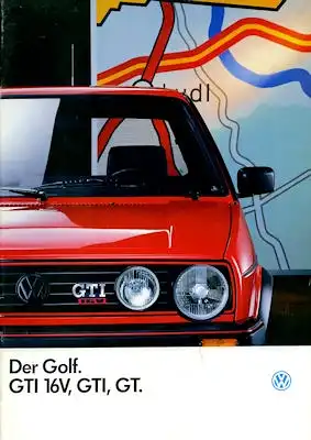 VW Golf 2 GTI Prospekt 1.1988