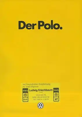 VW Polo 2 Prospekt 1.1984