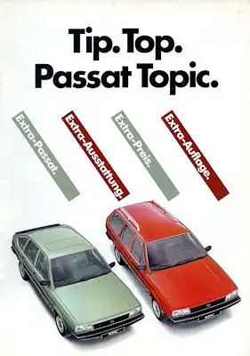 VW Passat B 2 Topic Prospekt 8.1984