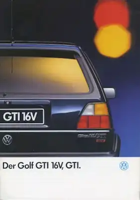 VW Golf GTI 16V Prospekt 8.1991