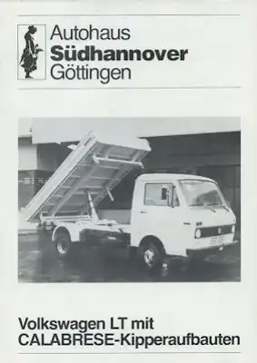 VW LT Dreiseitenkipper Prospekt 1970er Jahre