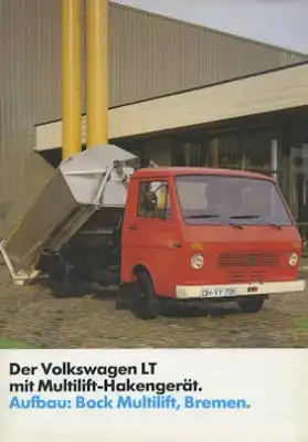 VW LT Multilift-Hakengerät Prospekt 8.1982