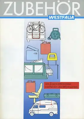 VW LT Westfalia Zubehör Prospekt 1.1988
