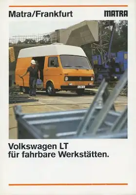 VW LT Werkstattwagen Prospekt 1980er Jahre