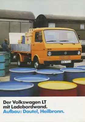 VW LT mit Ladebordwand Prospekt 8.1980