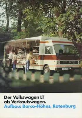 VW LT Verkaufswagen Prospekt 1.1981
